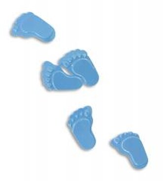 Konfetti stópki niebieskie