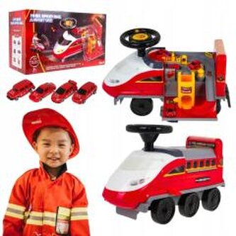 Jeździk z parkingiem 2w1 Straż Pożarna