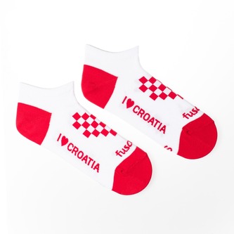 Kotníkové ponožky I Love Croatia Bílé M (39-42)
