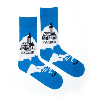 Ponožky Zagreb Bílé M (39-42)