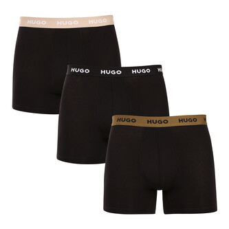 3PACK pánské boxerky HUGO černé (50532613 987) XL