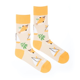 Ponožky Letní dovolená Oranžové L (43-46)