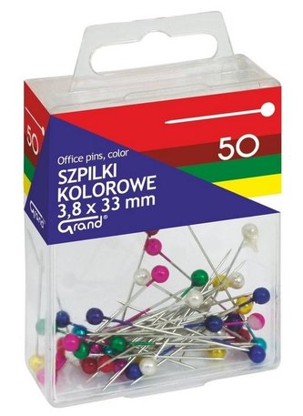 Szpilki kolorowe 3,8x33mm GRAND