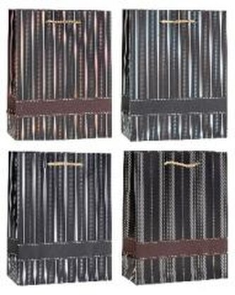 Torebka ozdobna 31x42x12cm hot-stamp mix ROZETTE