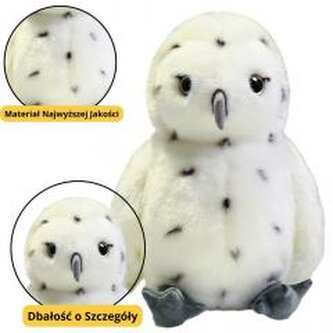 Maskotka Sowa biała 23cm