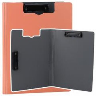 Deska z okładką A4 dwa klipy plastikowa różowa