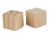 Dřevěná kostka - polotovar k dotvoření 3x3 cm - 50 ks - přírodní