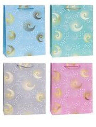 Torebka ozdobna 26x32x10cm hot-stamp mix ROZETTE