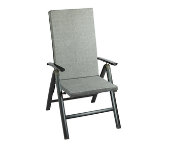 Sedák na zahradní židli - Hnědá,Šedá - 47x115 cm