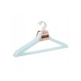 Ramínka na šaty 43cm dřevěné, šedomodré, sada 3ks SPRINGOS URBAN