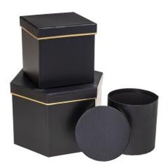 Pudełko Flower Box 3szt mix ROZETTE