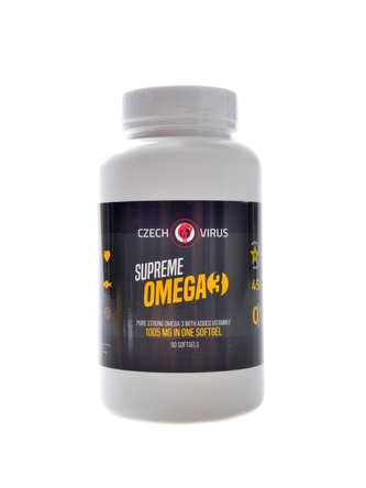 Czech Virus - Supreme Omega 3 1000mg + Vitamin E 90 kapslí