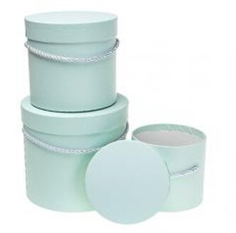 Pudełko Flower Box 3szt miętowy ROZETTE