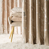 Dekorační vzorovaný závěs s řasící páskou MARBE 001 tmavě béžová/stříbrná 140x250 cm (cena za 1 kus) MyBestHome