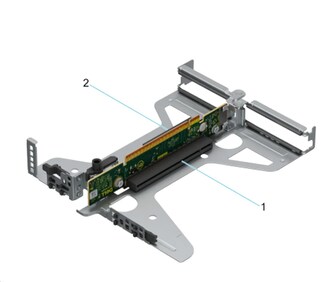 DELL Riser Config 2 Butterfly Gen4 Riser (x8/x8) PowerEdge R360 CK