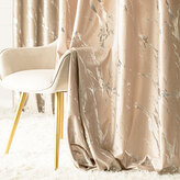 Dekorační vzorovaný závěs s řasící páskou MARBE 003 světle béžová/stříbrná 140x250 cm (cena za 1 kus) MyBestHome