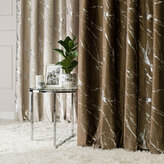 Dekorační vzorovaný závěs s řasící páskou MARBE 002 hnědá/stříbrná 140x250 cm (cena za 1 kus) MyBestHome