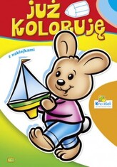 Kolorowanka. Już koloruję - Królik z żaglówką (A5, 16 str.)