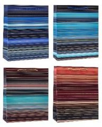 Torebka ozdobna 18x23x8cm hot-stamp mix ROZETTE