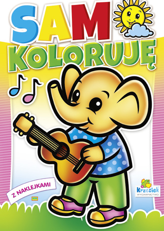 Kolorowanka A4 16 str. Sam koloruję Słonik