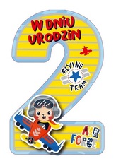 Karnet GM wycinany 2 Urodziny chłopiec GM-953