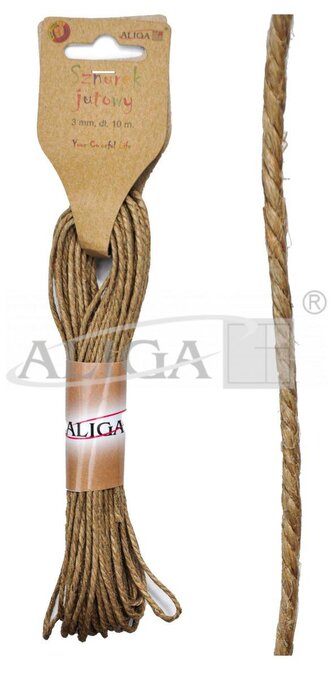 Sznurek jutowy 3mmx10m\n SZJ-1902