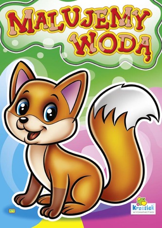 Kolorowanka. Malujemy wodą zestaw "Zwierzęta" - Lisek (A4, 8 str.) Malowanka wodna