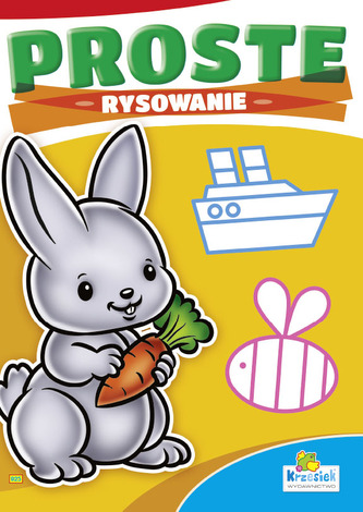 Kolorowanka A4 16 str. Proste kolorowanie - Królik
