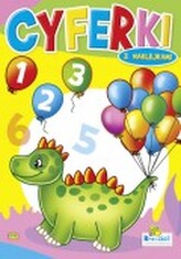 Kolorowanka. Cyferki - Dinozaur (A5, 16 str.)