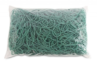 Gumki recepturki zielone 1 kg średnica 100mm 1,5x1,5