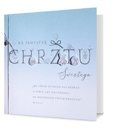 Karnet Chrzest Święty niebieski Gold UK-GOLD-08