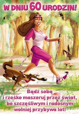 Karnet A5 60 urodziny damskie - bądź sobą