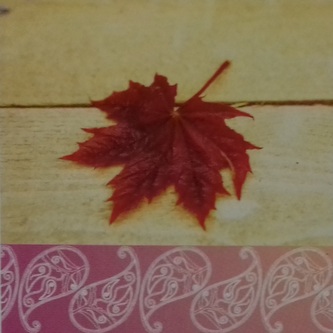 Serwetki Lunch nadruk  33x33 liść klonu 260915