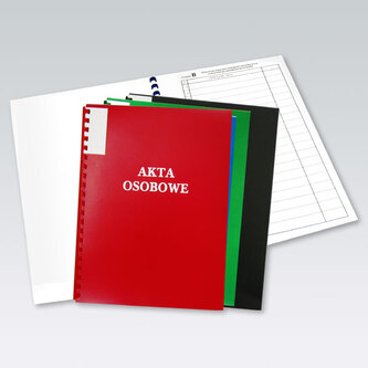 Teczka do akt osobowych niebieska oprawa twarda binda wewnętrzna niezadrukowana (1824-339-111) *