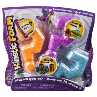 Kinetic Foam Multi 3-pak pomarańczowy, fioletowy, niebieski (5909978) *