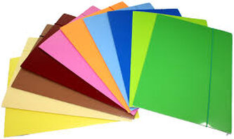 Teczka z gumką Kreska A4 pastel - lakier JKP op.10szt.