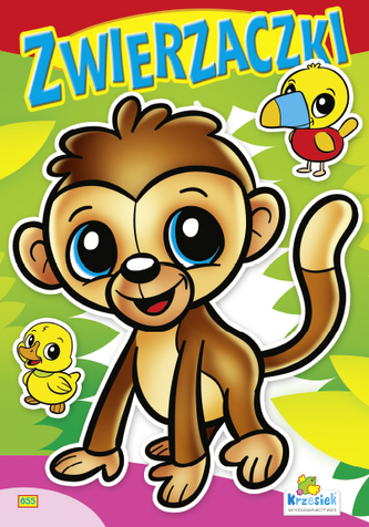 Kolorowanka. Zwierzaczki - Małpka (A5, 16 str.)