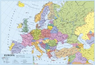 Podkładka na biurko Mapa Europy