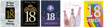 Karnet 18-te urodziny B6 LUX