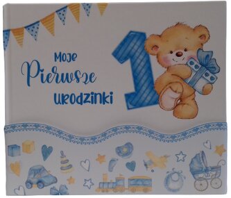 Album A4 Roczek, niebieski Miś U/004