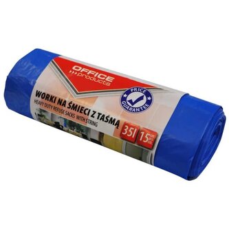 Worki na śmieci z taśmą Office Products Premium LDHD 35l