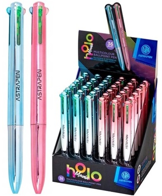 Długopis wielokolorowy 4w1 HOLOmania 1szt\n (36 szt/disp)