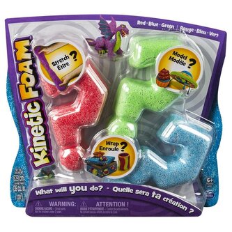 Kinetic Foam Multi 3-pak czerwony, zielony, niebieski (5909979) *