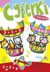 Kolorowanka. Cyferki - Miś w łóżeczku (A5, 16 str.)