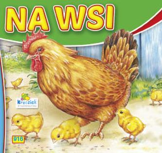 Na wsi - Kura i małe. Książeczka harmonijka