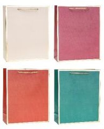 Torebka ozdobna 18x23x8cm hot-stamp mix ROZETTE