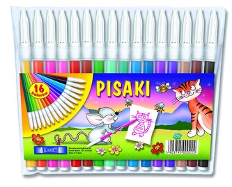 Pisaki T 16 kolorów  ( flamastry )