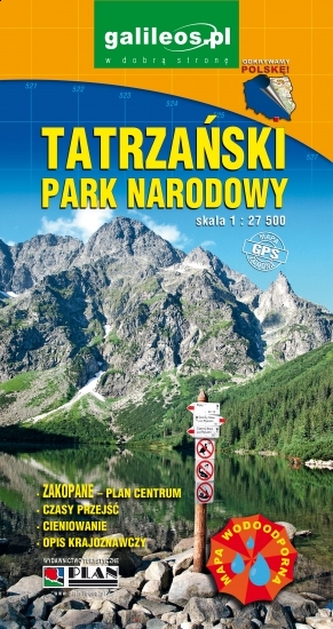 Tatrzański Park Narodowy. Mapa laminowana