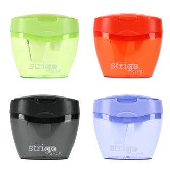 Temperówka   na 3 grubości ołówków lub kredek.  z pojemnikiem\nStrigo