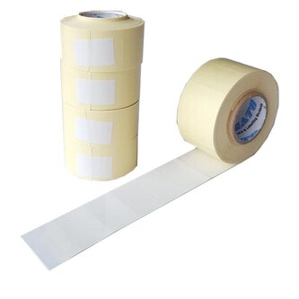 Taśma do metkownicy prosta biała 2-rzędowa  5szt